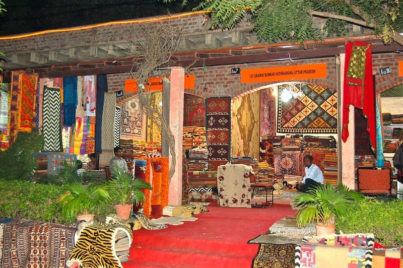 Handicraft shop in Dilli Haat.