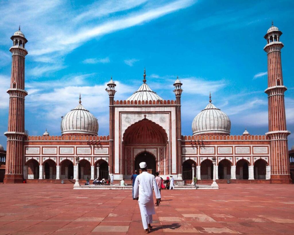 Jama Masjid corridor, don't forget to include it in your 3 days Delhi Itinerary. 