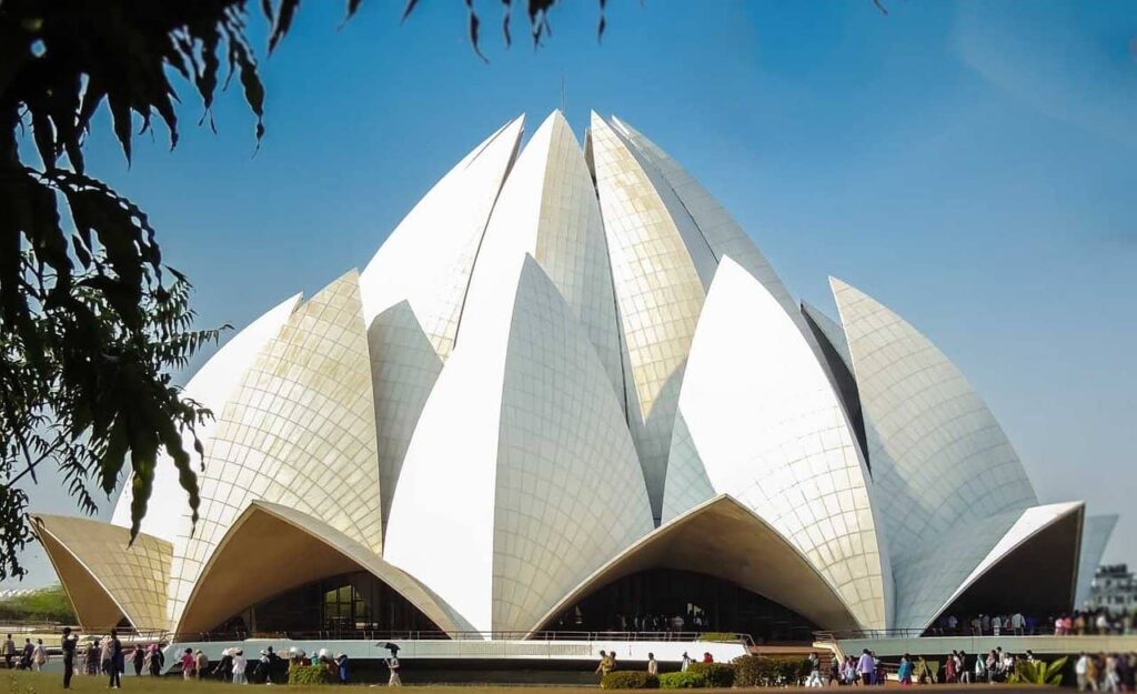 Lotus Temple only Bahá’í temple in India.  made of white marble in a shape of lotus. This is one of the best place to visit in Delhi.