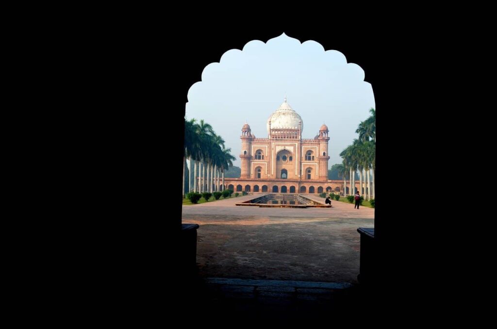 Safdarjung Tomb Photo from the entrance gate.