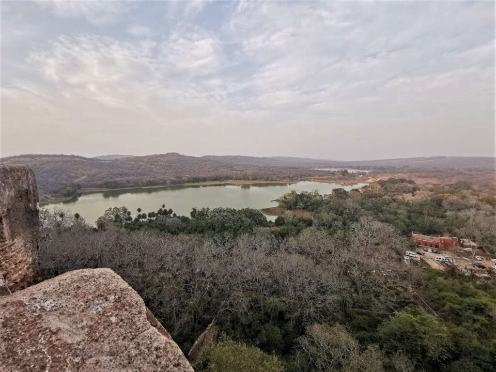 View of National Park from Ranthambore fort.