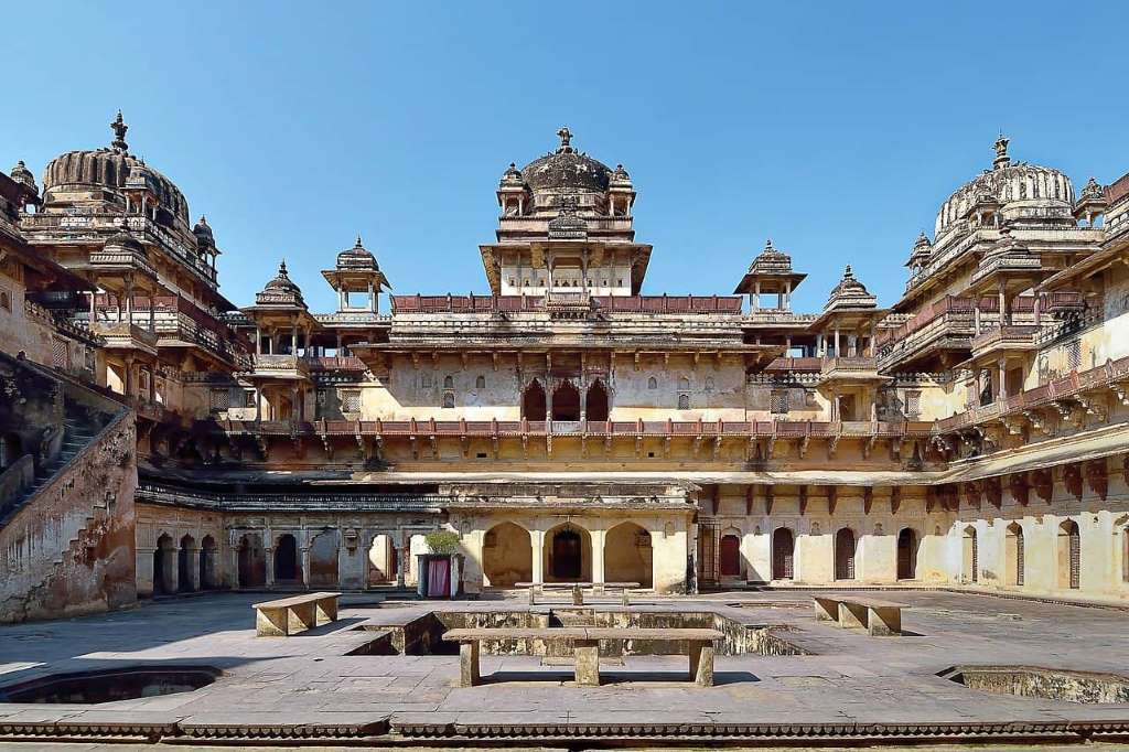 Jahangir Mahal inside Orchha Fort Complex, Orchha Itinerary.
